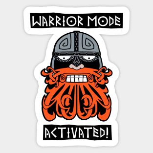 Warrior Mode Activated Sticker